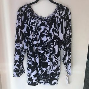 NWT ALYX Woman 2X stretch blouse with cinch neck